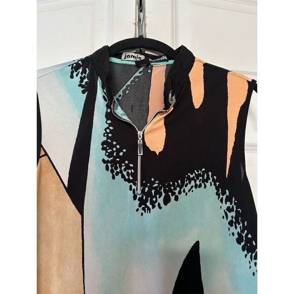 Jamie Sadock Women's M Geometric Print Sleeveless Golf Tank Top - Picture 2 of 9